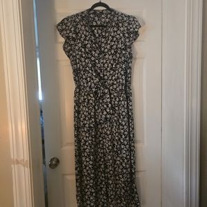 Cap sleeved Capri leg jumpsuit